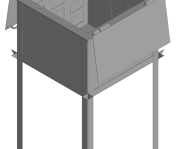 3D модель Модель нестандартной мойки для столовой средней школы