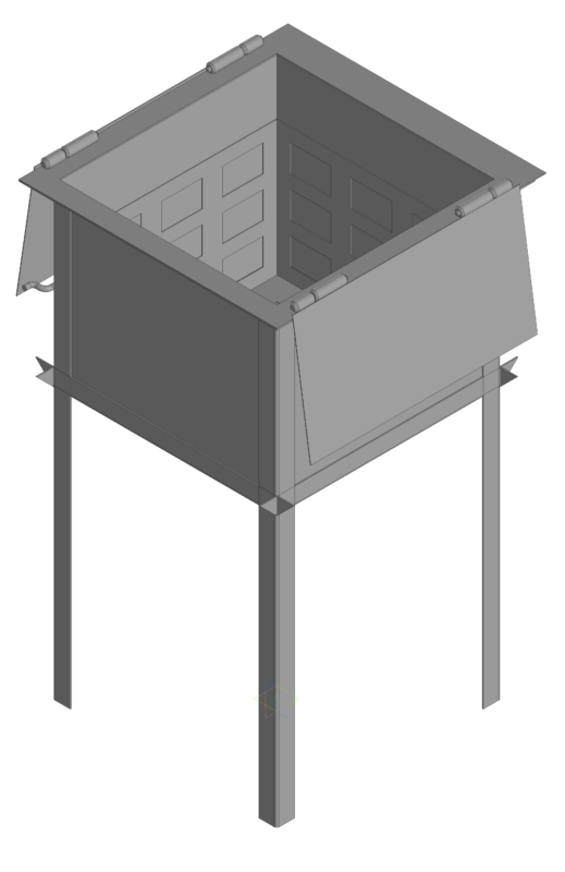 3D модель Модель нестандартной мойки для столовой средней школы