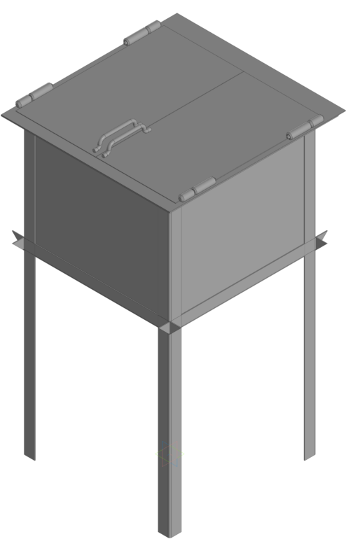 3D модель Модель нестандартной мойки для столовой средней школы