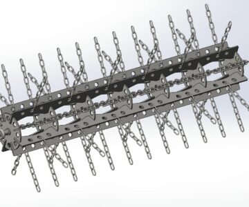 3D модель Барабан цепной для разминирования