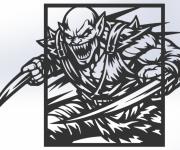 3D модель Пано Mortal Kombat Baraka