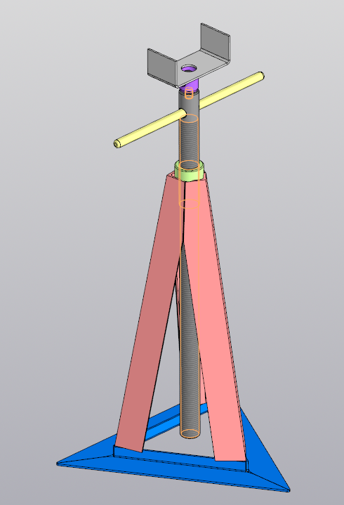 Чертеж Опора монтажная регулируемая.