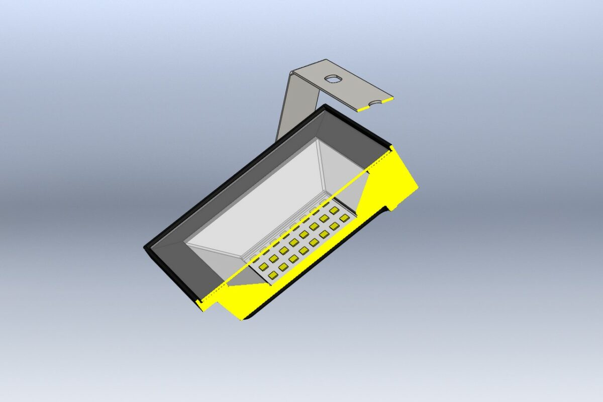 3D модель Прожектор светодиодный СДО-7 50Вт 6500К IP65