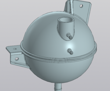 3D модель Бачок расширительный ГАЗель Next, ГАЗон Next (ОАО ГАЗ) А21R22-1311010