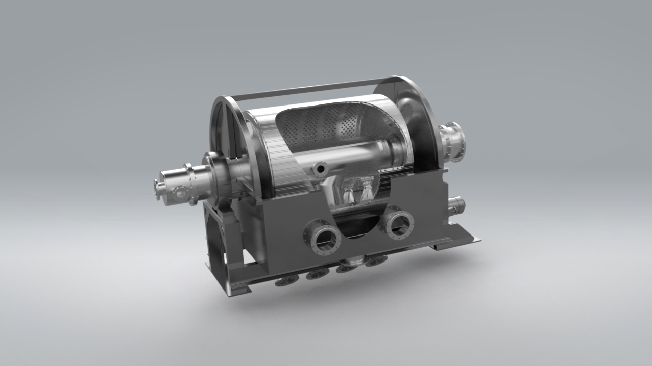 3D модель Барабанный вакуум-фильтр площадью10 м2