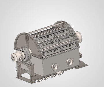 3D модель Барабанный вакуум-фильтр площадью10 м2