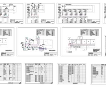 Чертеж Рабочая документация по электроснабжению здания "Убойно-санитарного пункта"