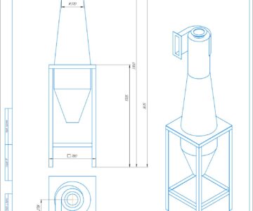 3D модель Циклон ЦОК6С