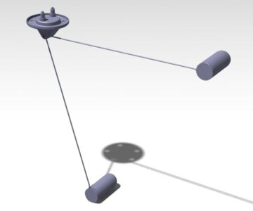 3D модель Датчик уровня топлива ГАЗ 3307