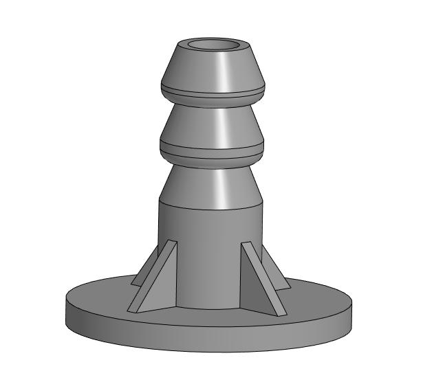 Чертеж Штуцер лодочного подвесного мотора Yamaha 40-50