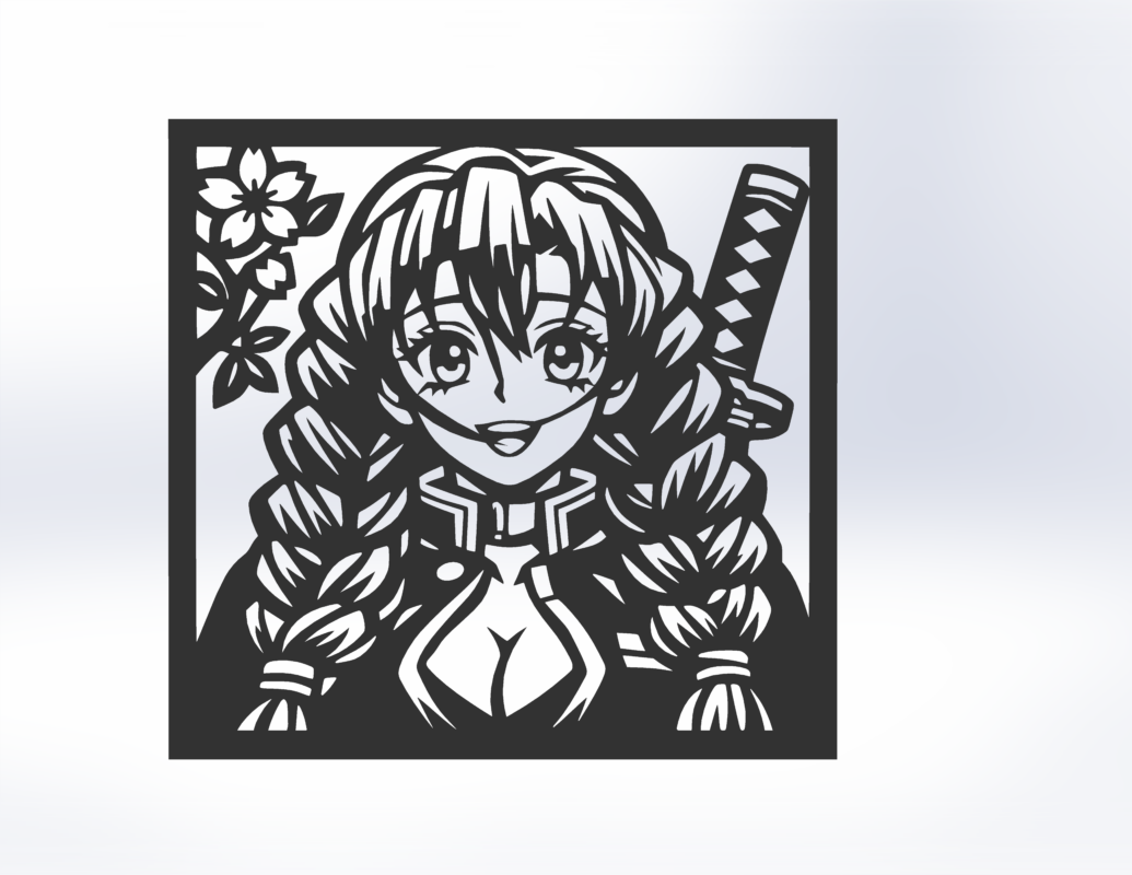 3D модель Панно Мицури Канроджи