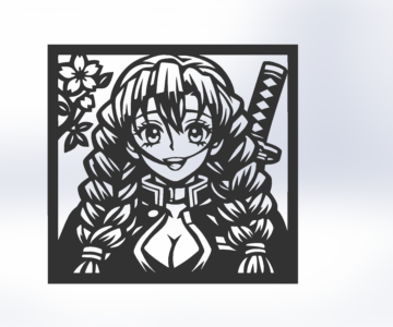 3D модель Панно Мицури Канроджи