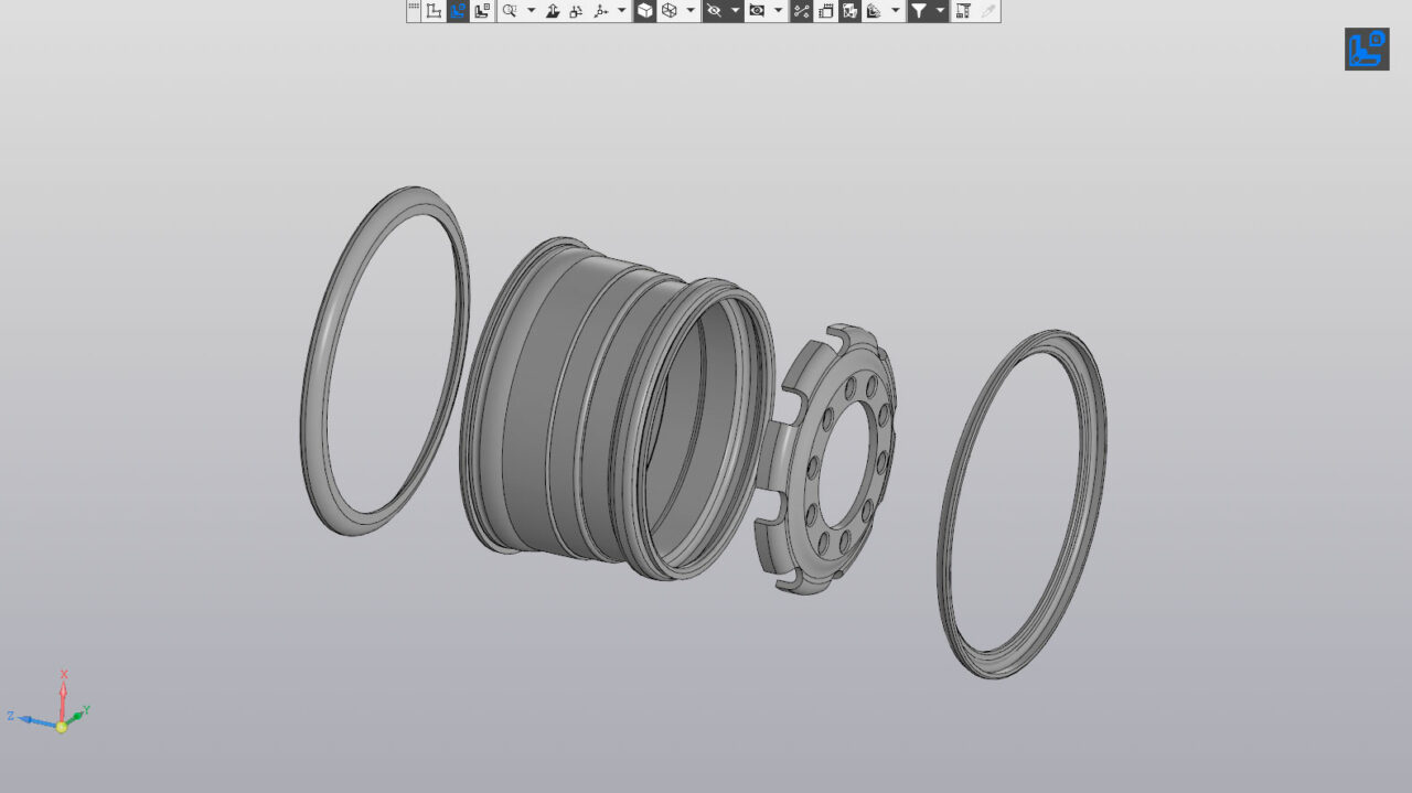 3D модель Диск камаз вездеход