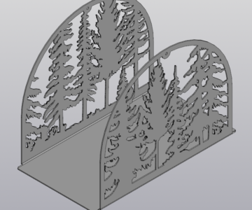 3D модель Дровница Лес