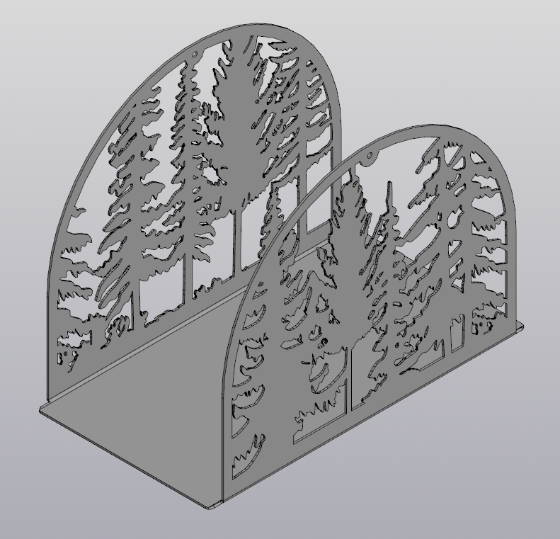 3D модель Дровница Лес