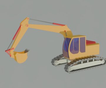 3D модель Экскаватор Hyundai R180NLC-9S