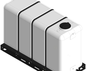3D модель Емкость KR4000 л в обрешетке New