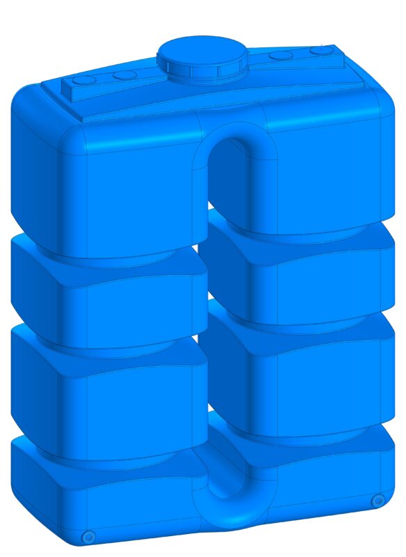 3D модель Емкость ПВ1800Д 1510х750х2000 мм