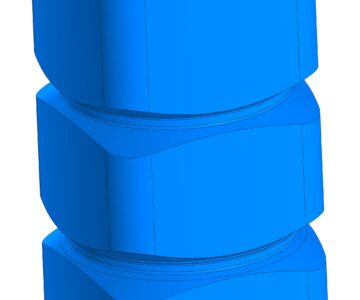 3D модель Емкость V=1000 л