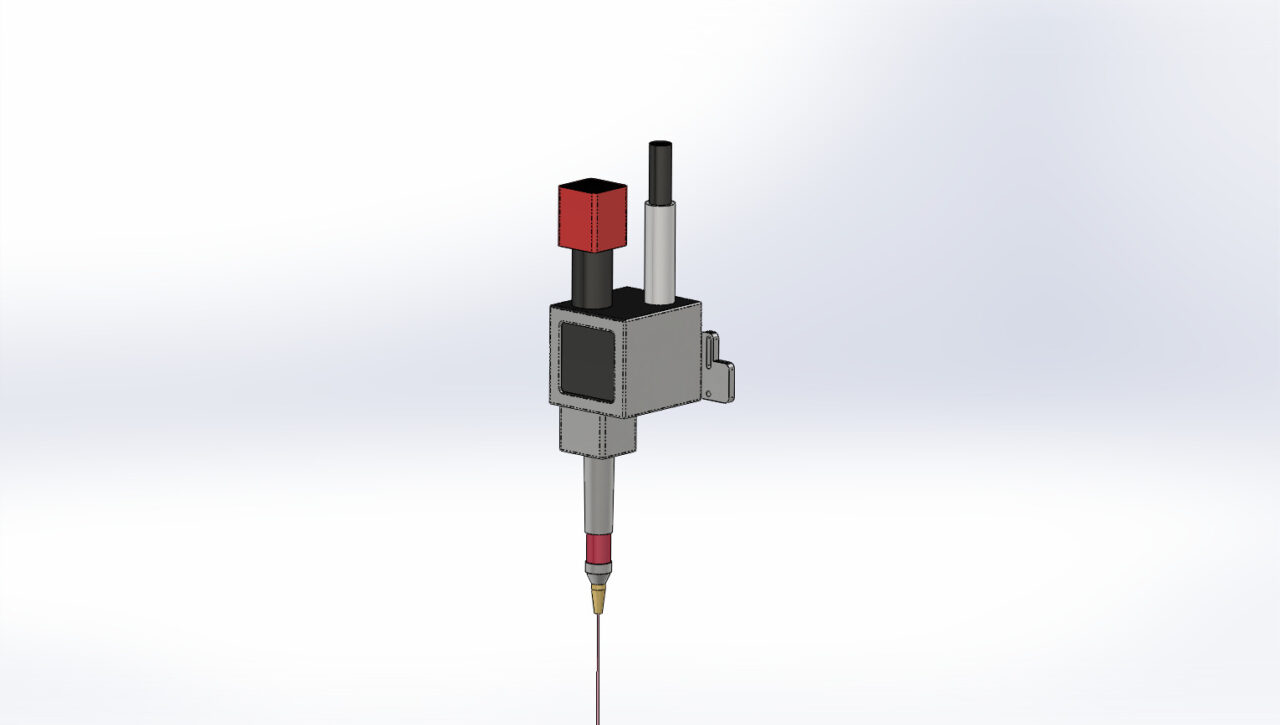 3D модель Лазерная голова Gefasst SUP25A. Габаритная 3D-модель