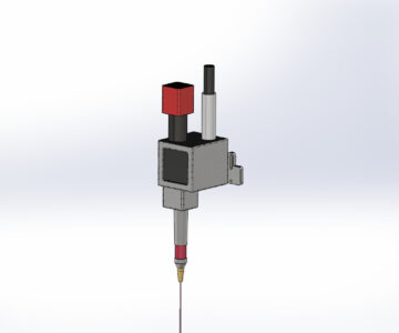 3D модель Лазерная голова Gefasst SUP25A. Габаритная 3D-модель