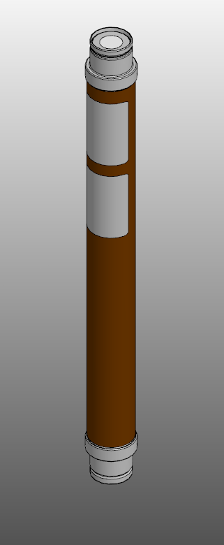3D модель Предохранитель 36 кВ F-MV (F-MV Fuse 36 kV)