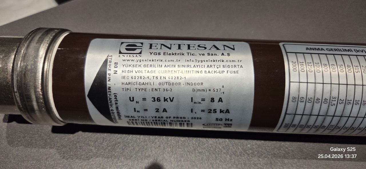 3D модель Предохранитель 36 кВ F-MV (F-MV Fuse 36 kV)