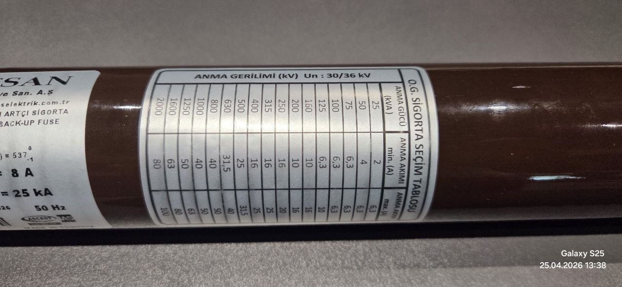 3D модель Предохранитель 36 кВ F-MV (F-MV Fuse 36 kV)