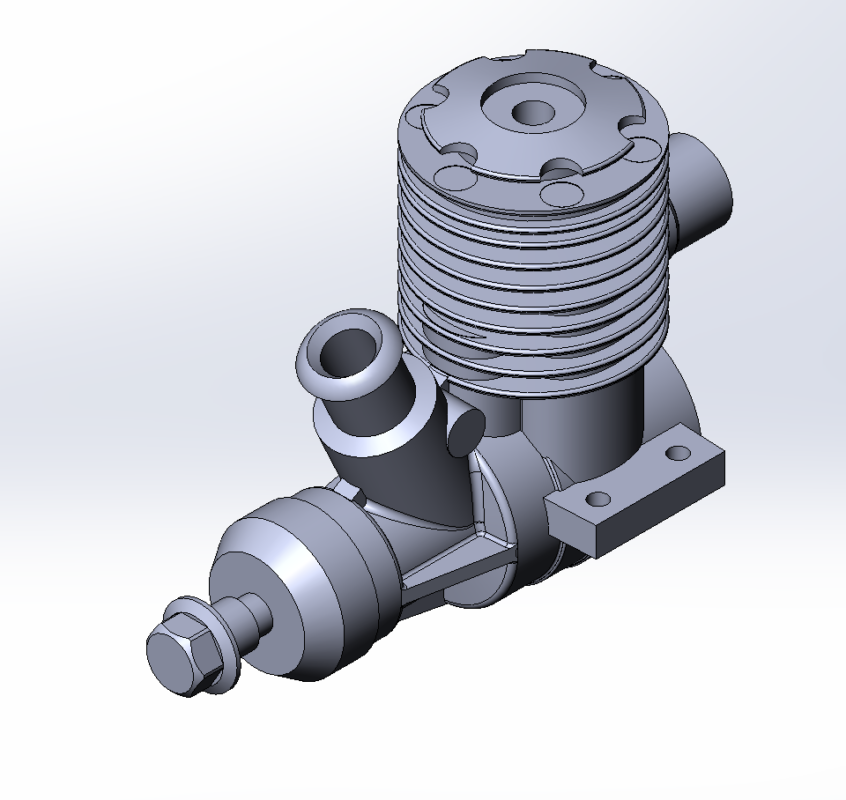 3D модель Микродвигатель Fora 4.2