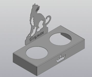 3D модель Миска для Кота