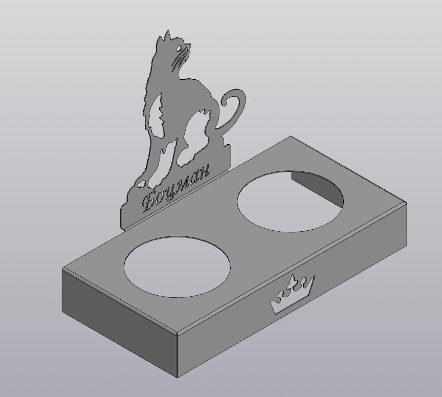 3D модель Миска для Кота