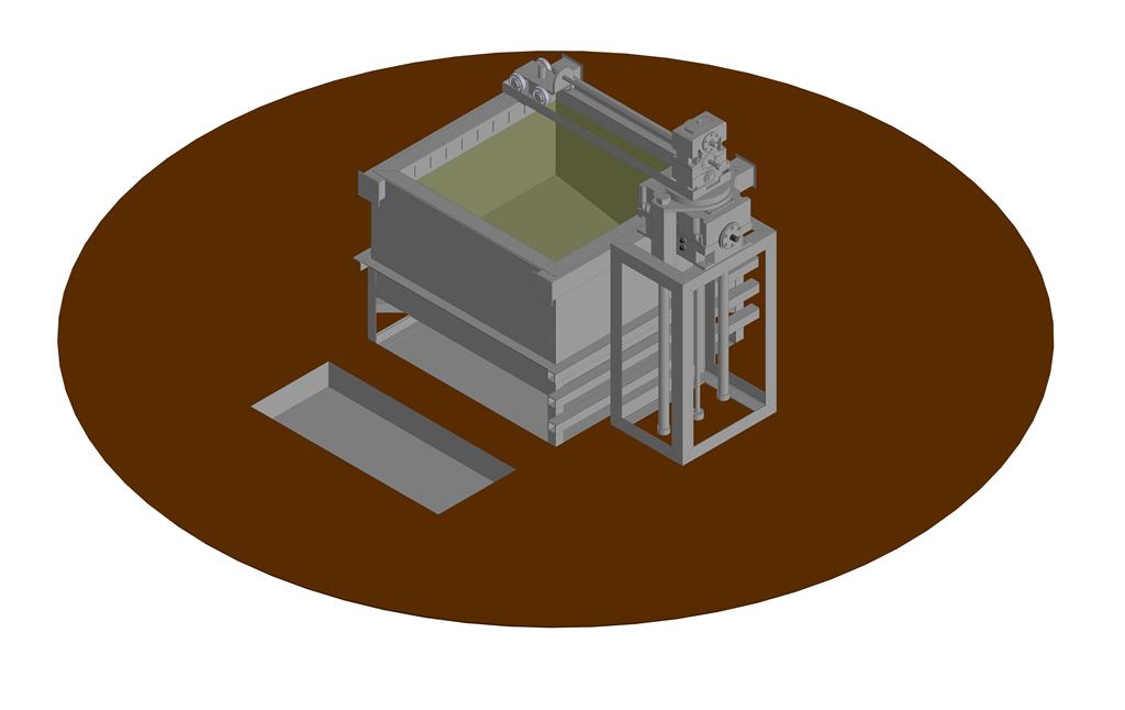 3D модель Модель участка медно-фторопластового покрытия