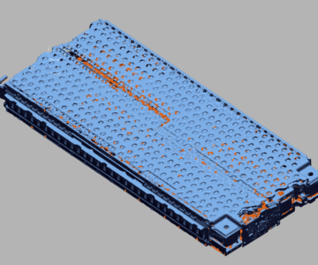3D модель Tesla Model S Блок АКБ. Габаритный скан (не обработанный)