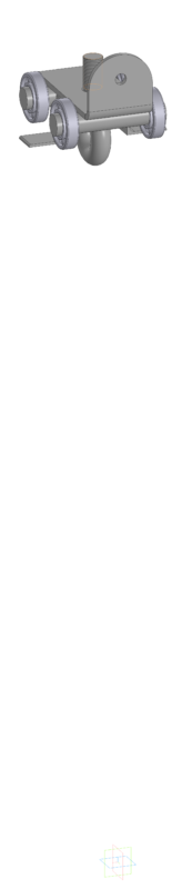 3D модель Модель участка медно-фторопластового покрытия