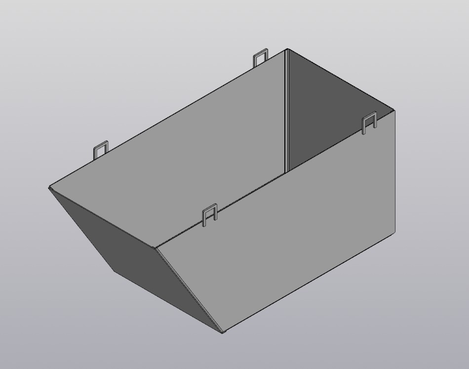 3D модель Ящик для окалин (Контейнер для мусора)