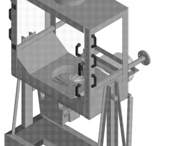 3D модель Модель шкафа пескоструйной обработки