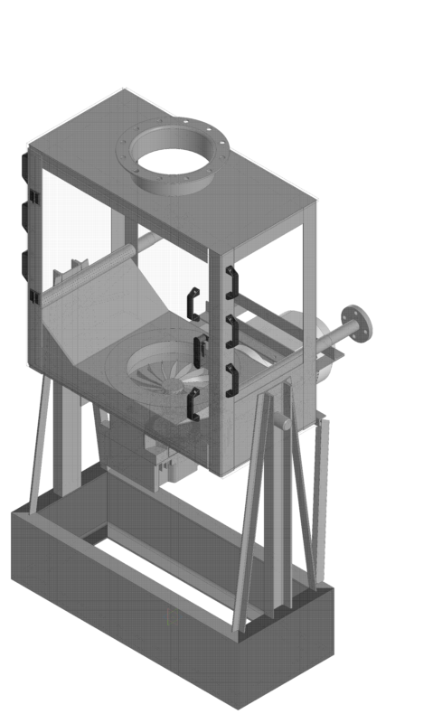 3D модель Модель шкафа пескоструйной обработки