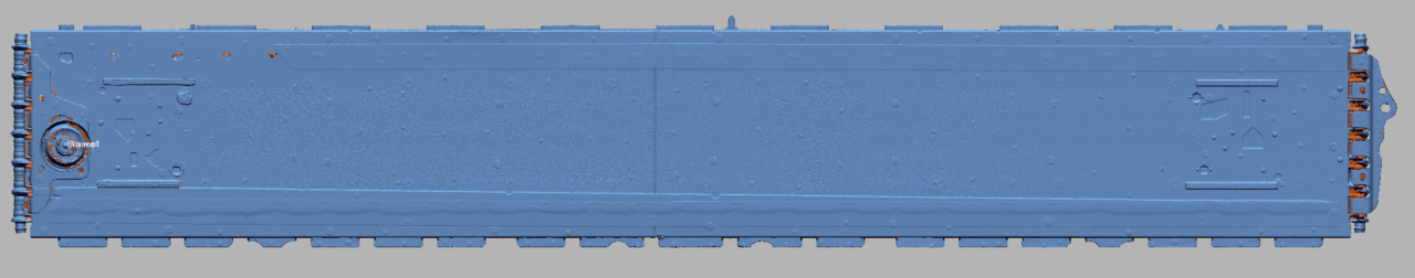 3D модель Tesla Model 3 Блок АКБ 25 секций. Габаритный скан (не обработанный)