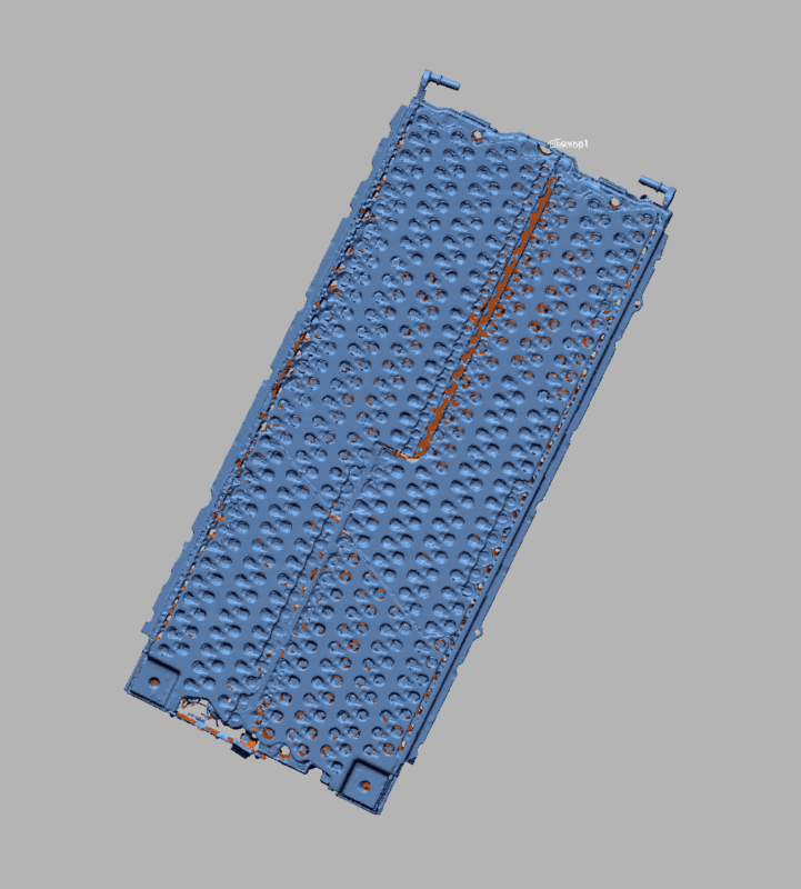 3D модель Tesla Model S Блок АКБ. Габаритный скан (не обработанный)