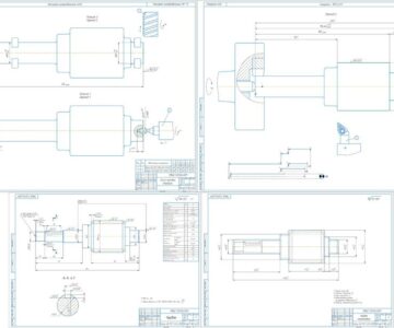 Чертеж Совершенствование технологического процесса механической обработки детали «Червяк».