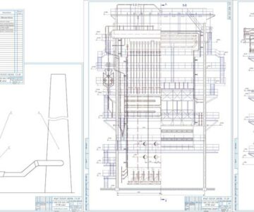 Чертеж Поверочный расчет парового котла с естественной циркуляцией
