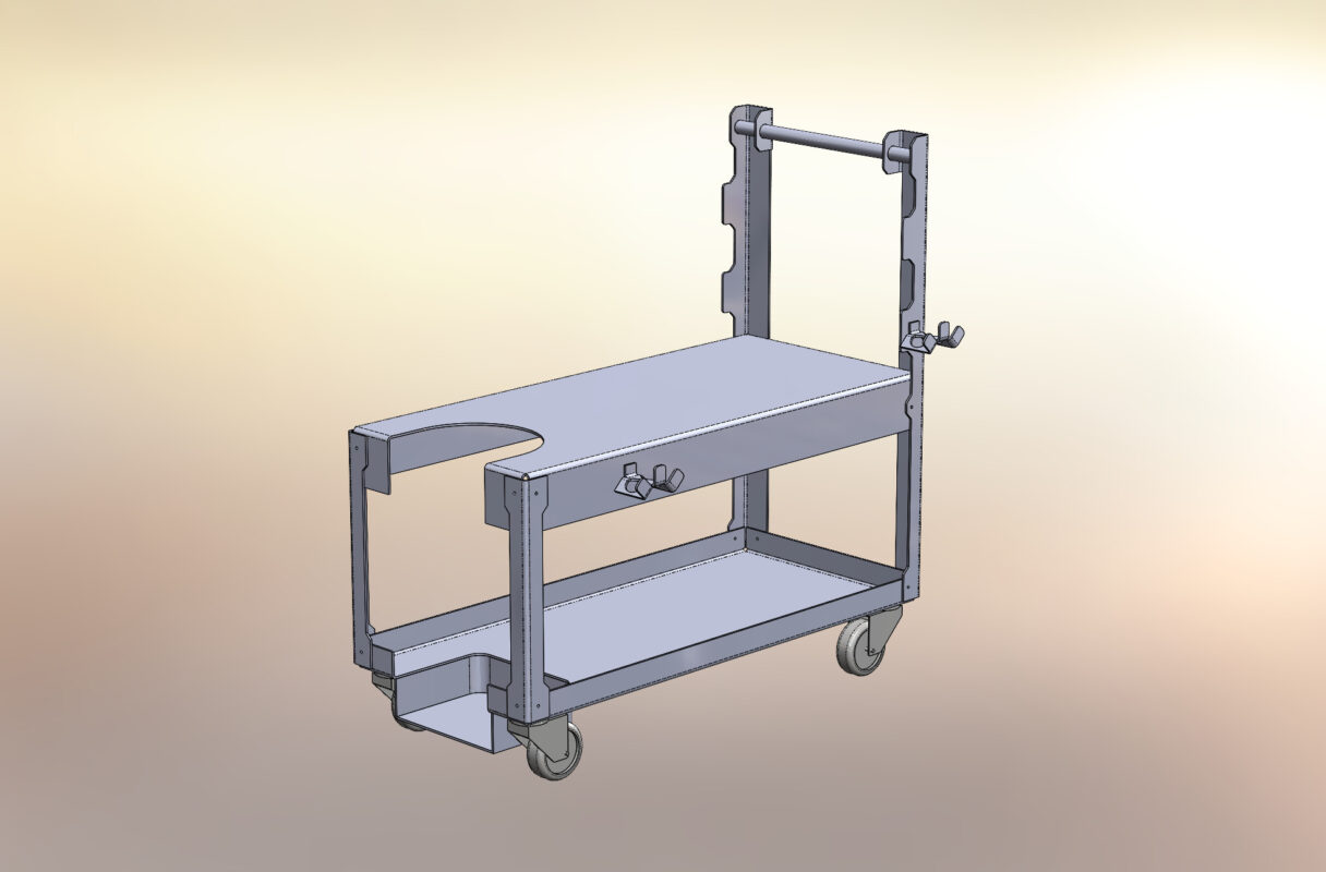 3D модель Тележка из листовой стали для сварочного аппарата Grovers