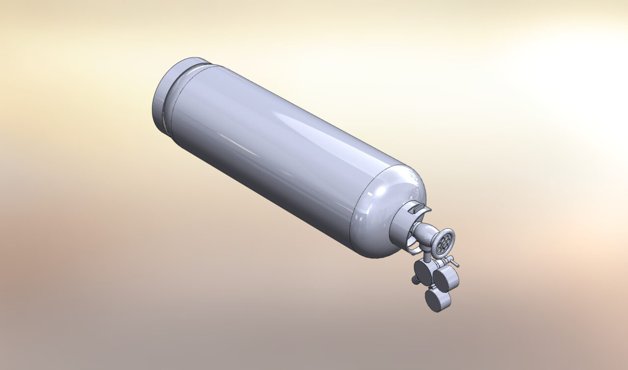 3D модель Газовый баллон 50 литров
