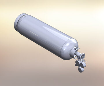 3D модель Газовый баллон 50 литров