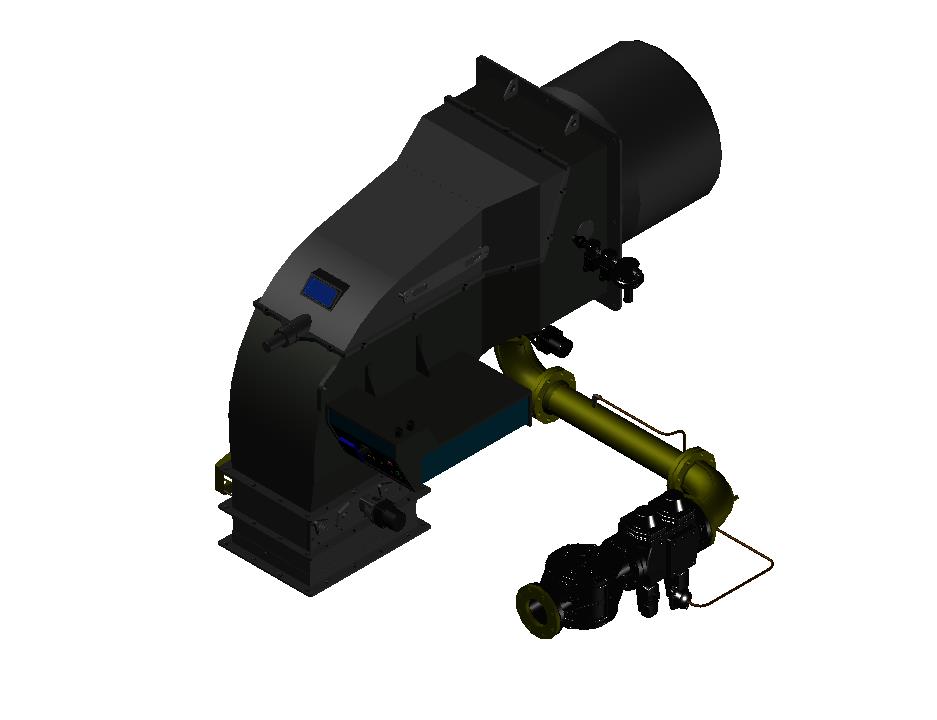3D модель Газовая двублочная горелка серии TPW2000