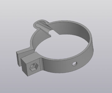 3D модель Хомут тросика спидометра Yamaha XT 600