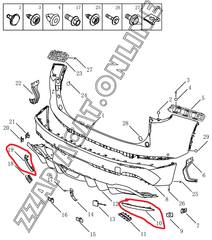 3D модель 6044060700 отражатель задний левый Geely Coolray (BelGee X50)