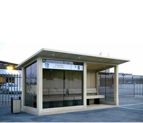 3D модель Автобусная остановка 6х2х2,6(2,2)