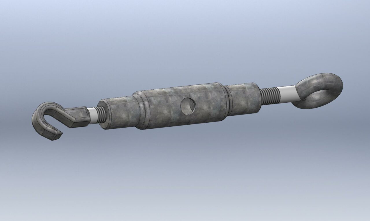 3D модель Талреп М16 крюк-кольцо