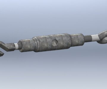 3D модель Талреп М16 крюк-кольцо